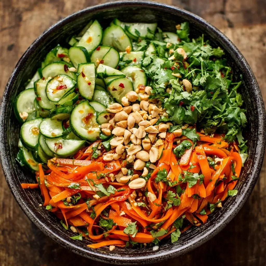 Thai Cucumber Salad (Easy & Au