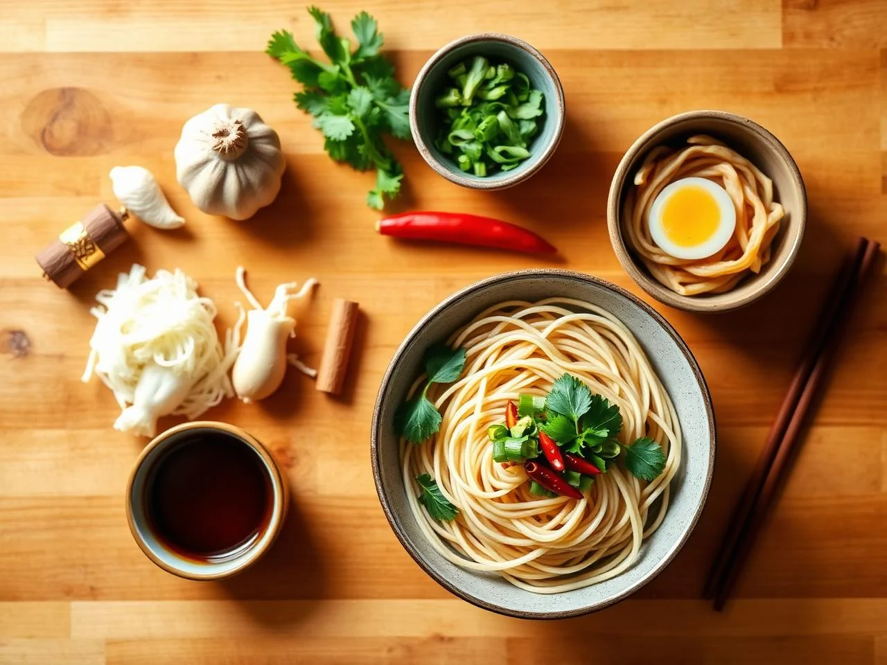Ingredients for Thai Drunken Noodle Stir Fry
