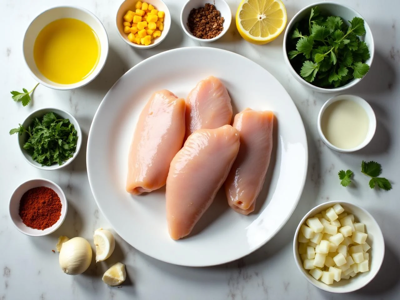Ingredients for Thai Grilled Chicken