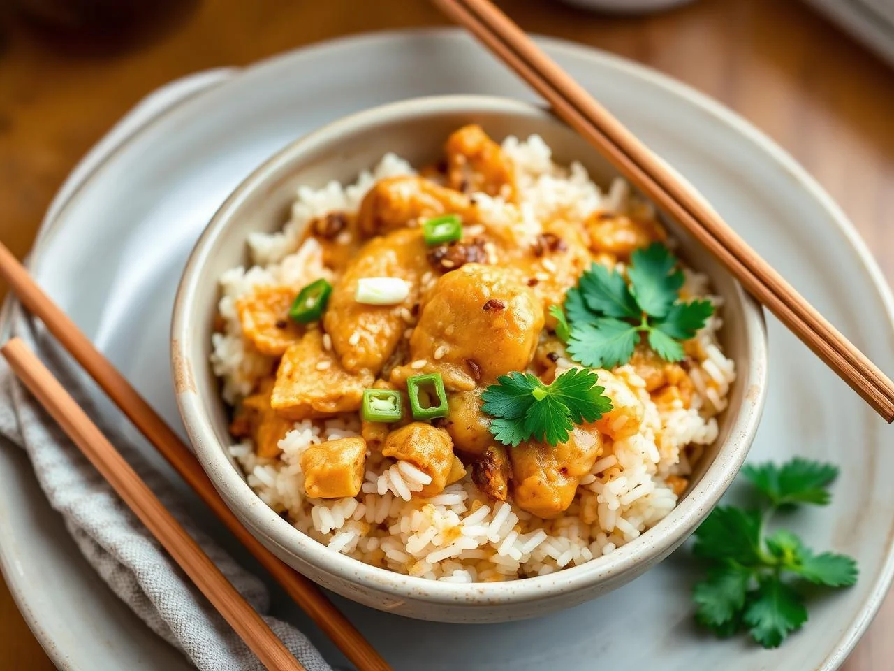 Thai Massaman Curry Chicken Rice