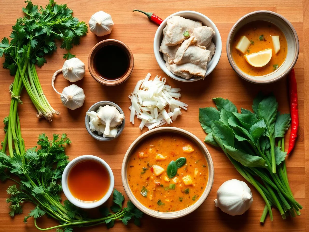 Ingredients for Thai Panang Curry