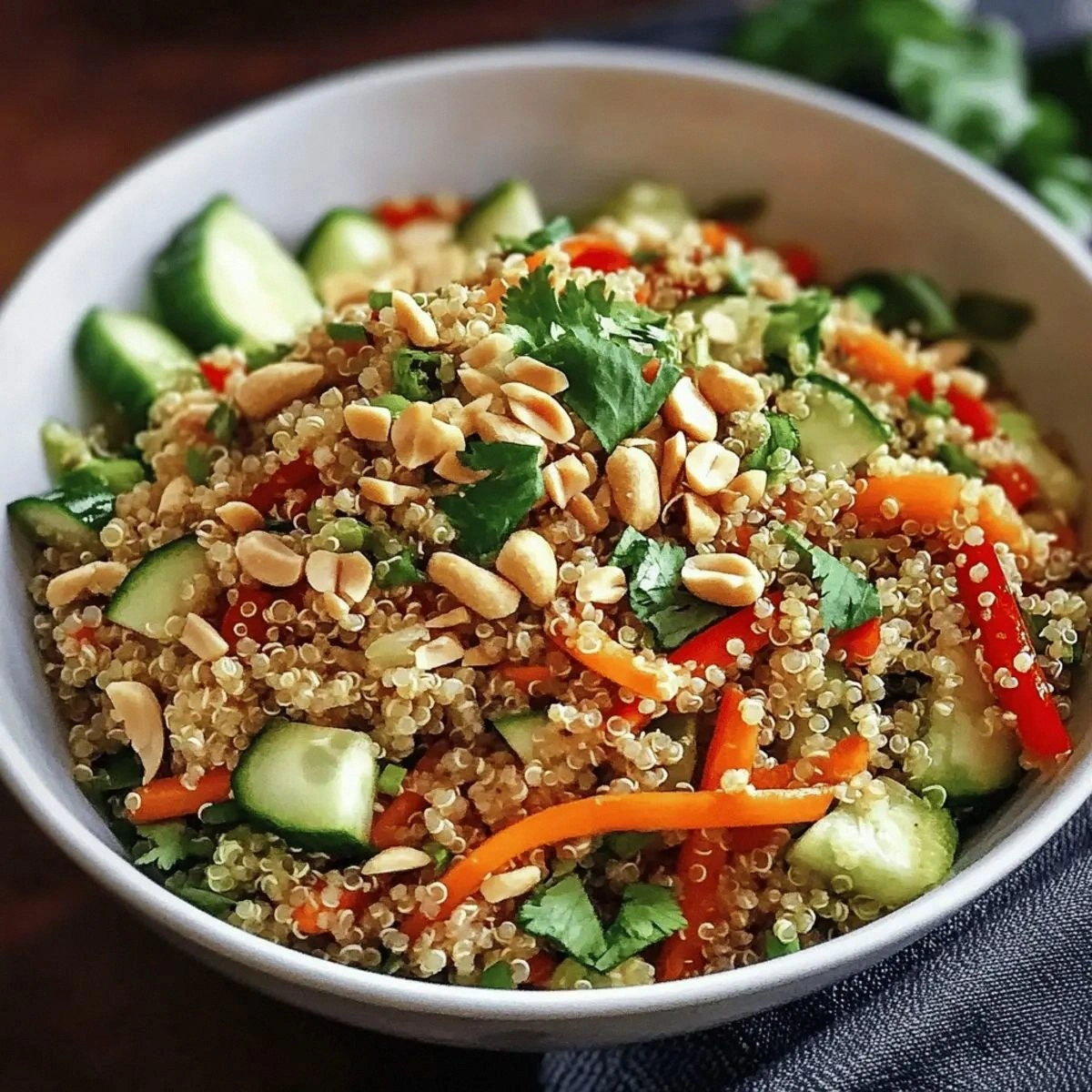 Thai Quinoa Crunch Salad: Quick, Colorful, and Nutritious Delight