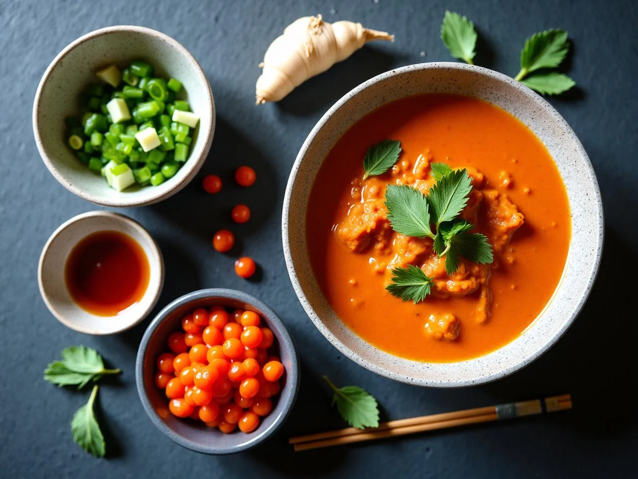 Ingredients for Thai Red Curry Chicken