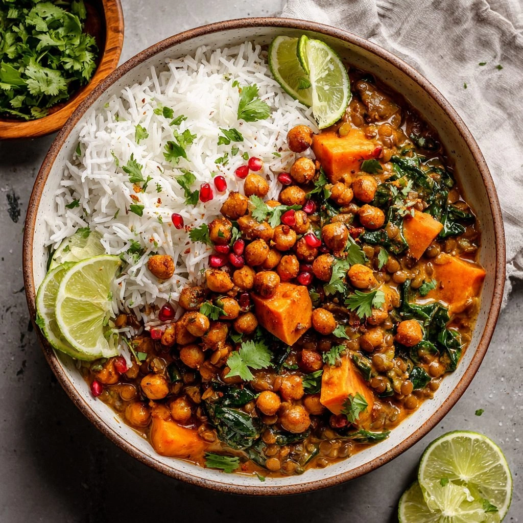 Thai Sweet Potato Lentil Curry
