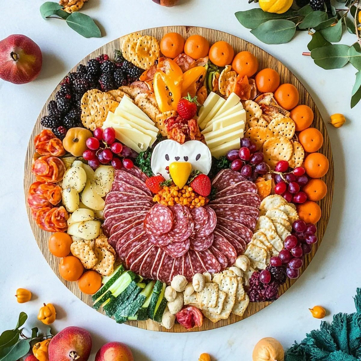 Thanksgiving Charcuterie Board: A Festive Turkey Delight