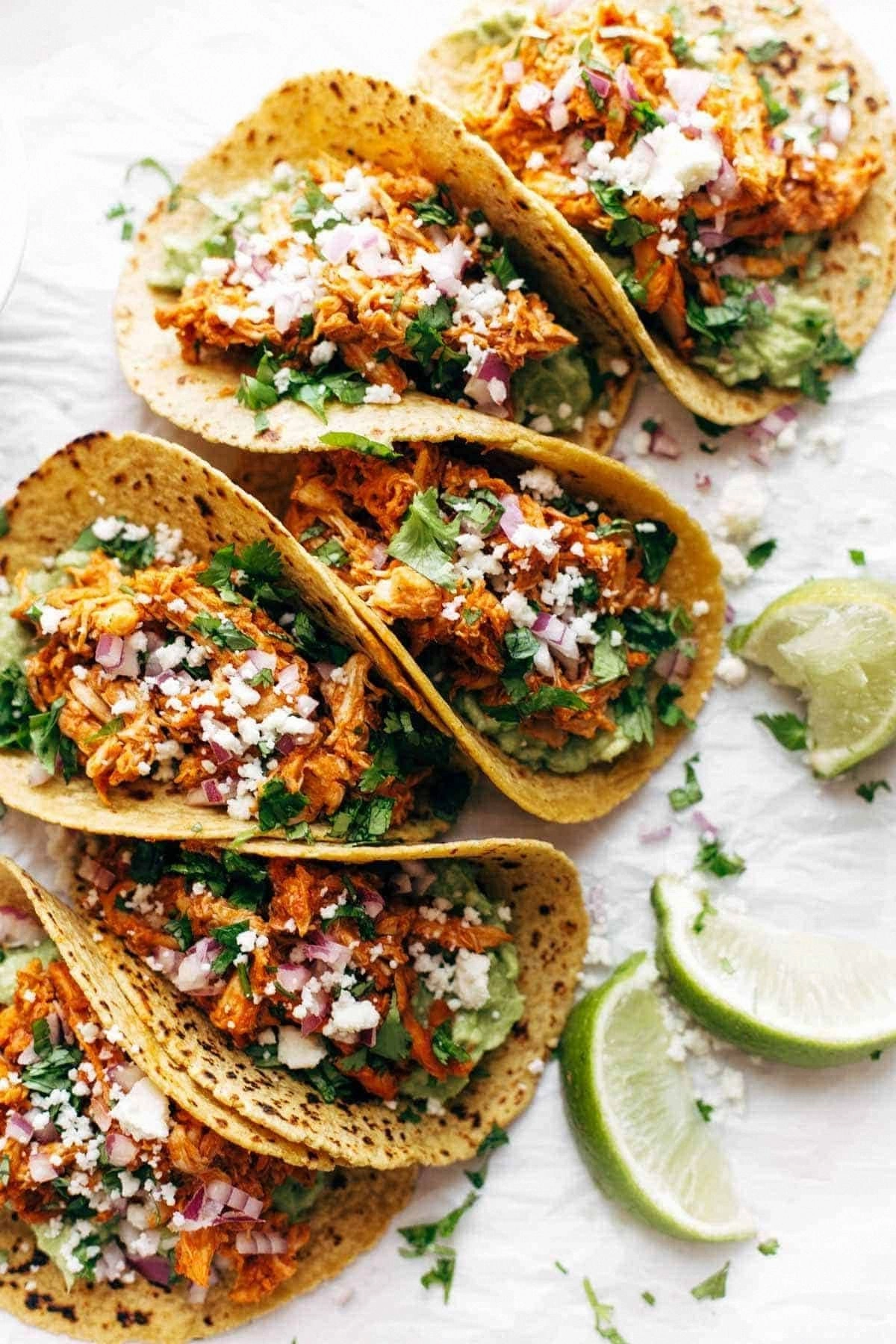 The Best Chicken Tinga Tacos