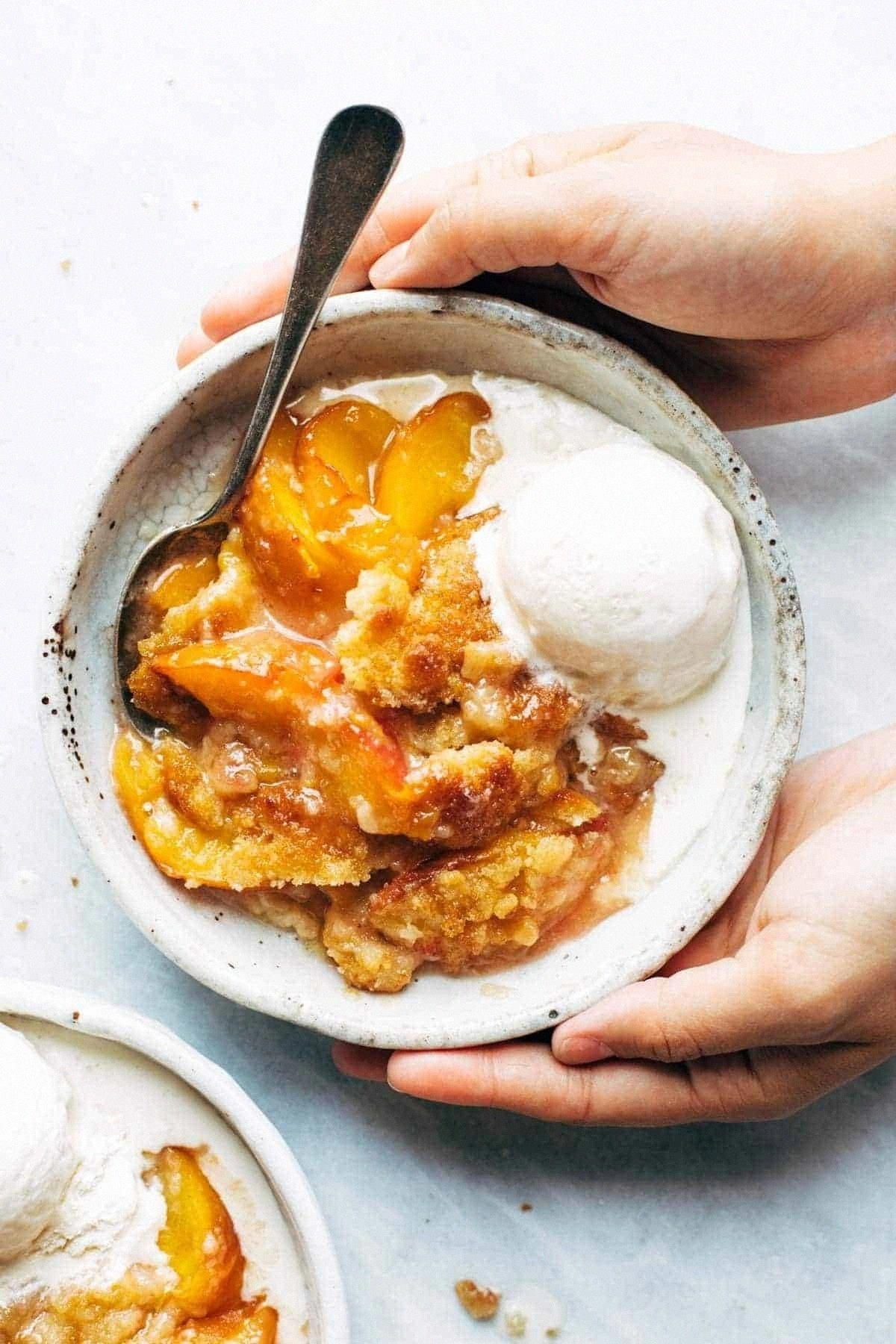 The Best Peach Cobbler