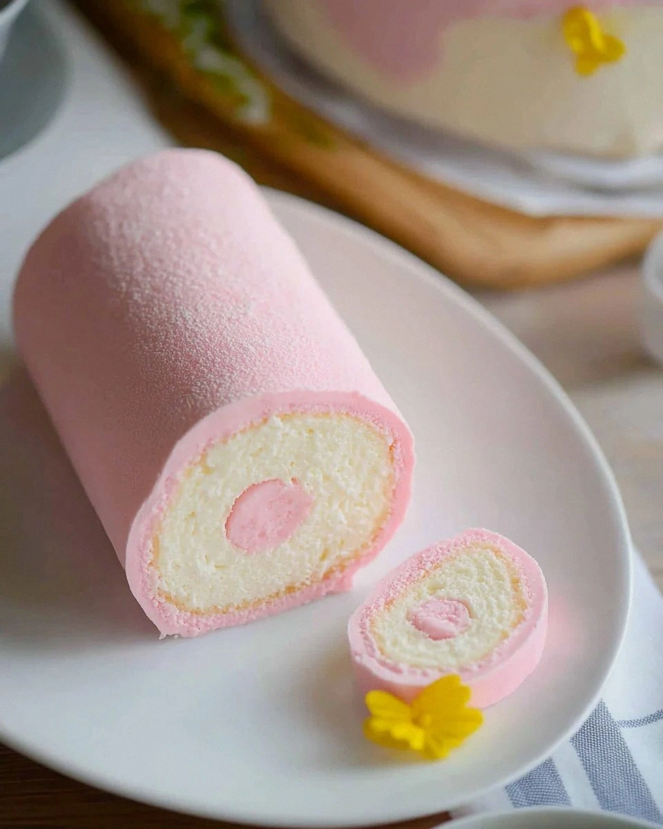 The Magic of Childhood in Every Bite: Japanese Cotton Candy Swiss Roll