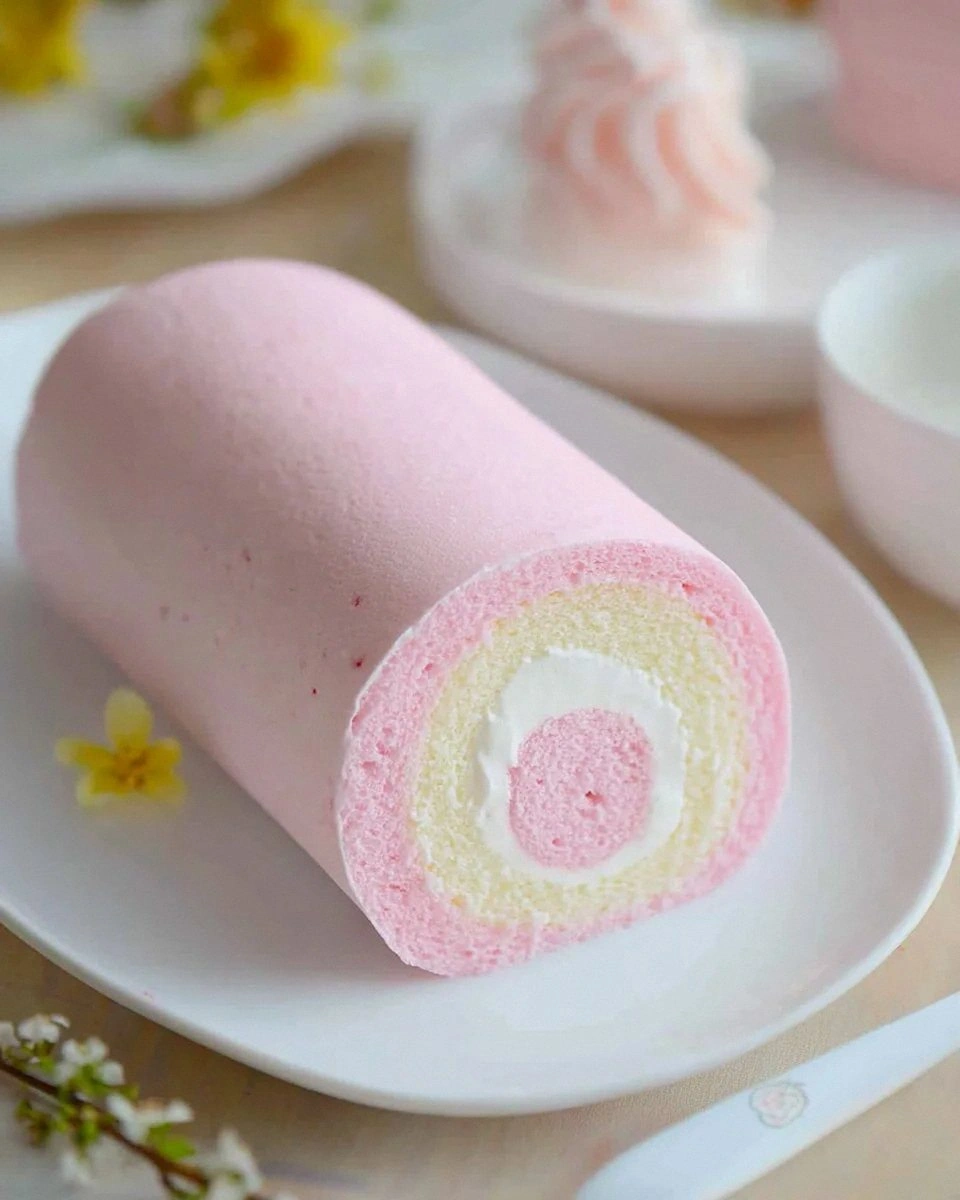 The Magic of Childhood in Every Bite: Japanese Cotton Candy Swiss Roll