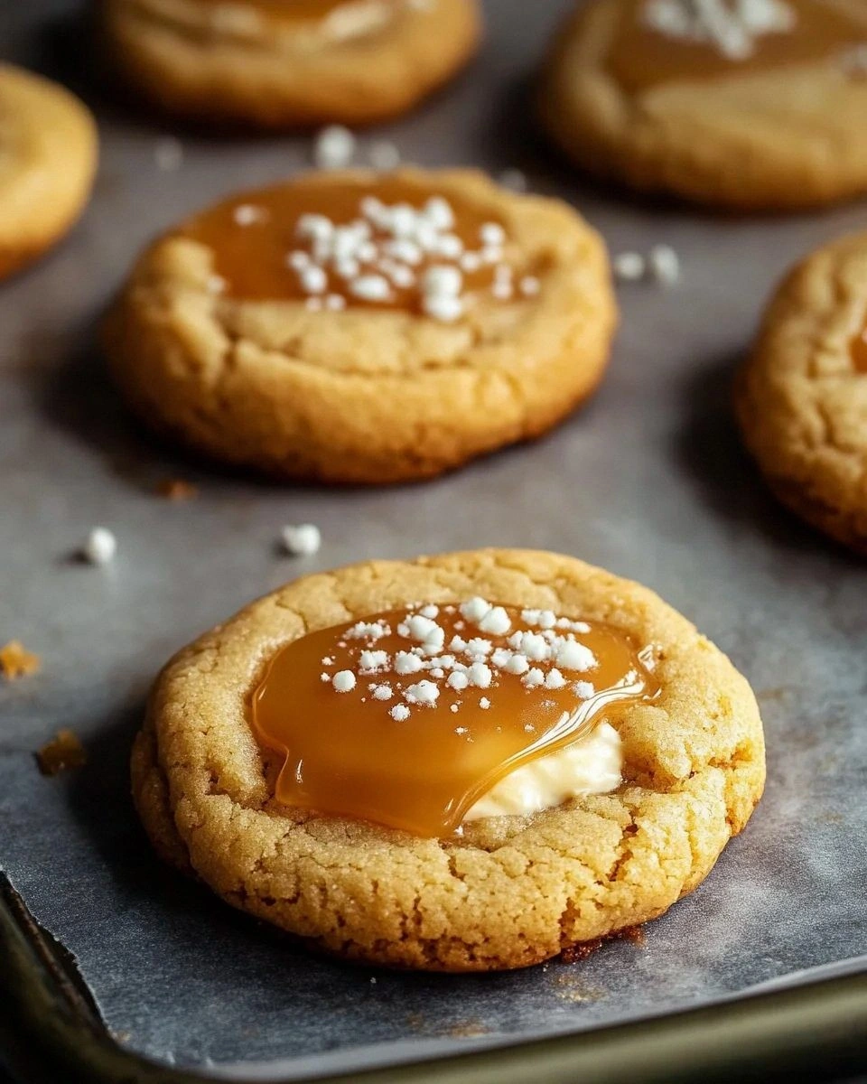 The Sweetest Comfort: Salted Caramel Cheesecake Cookies