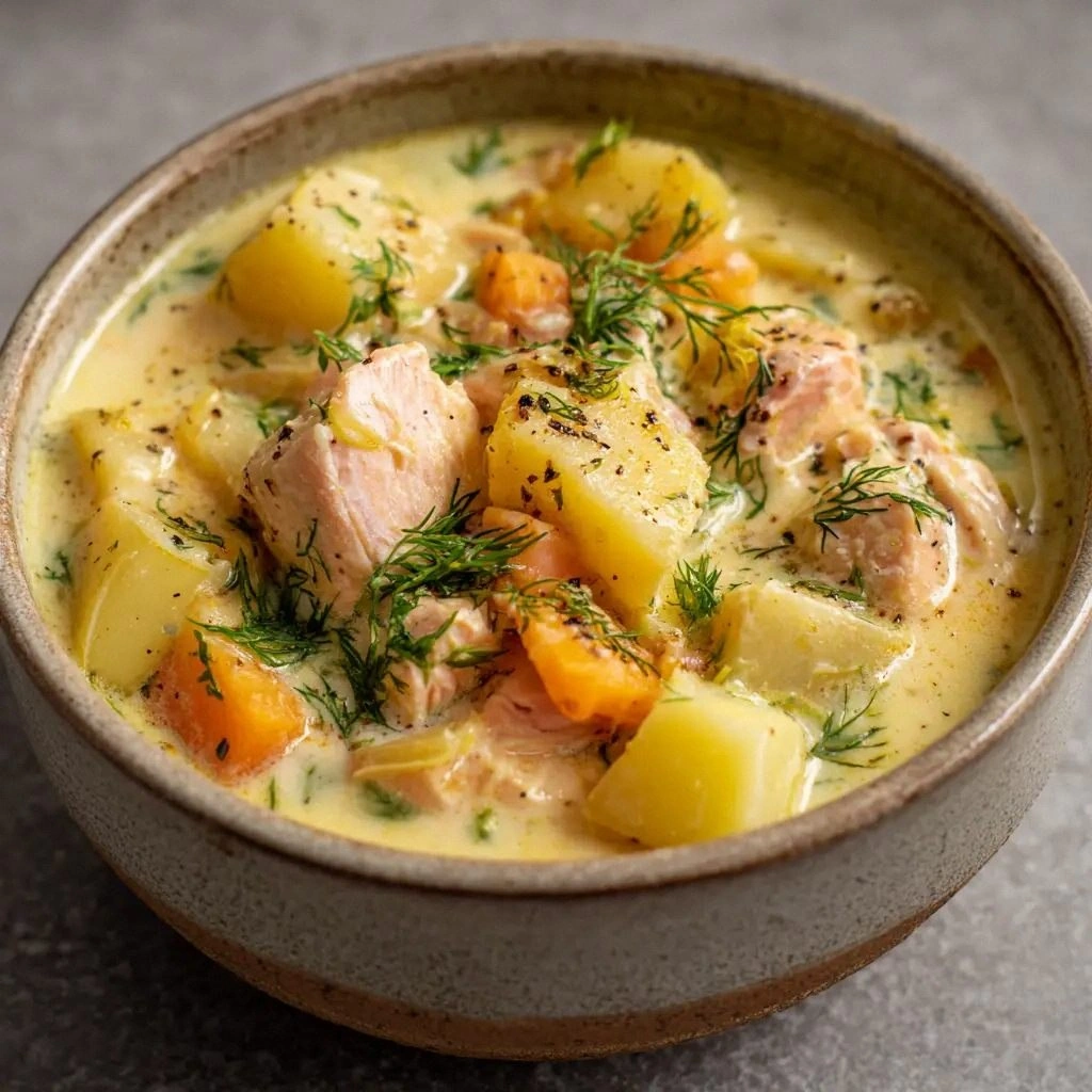 The Ultimate Creamy Salmon Cho