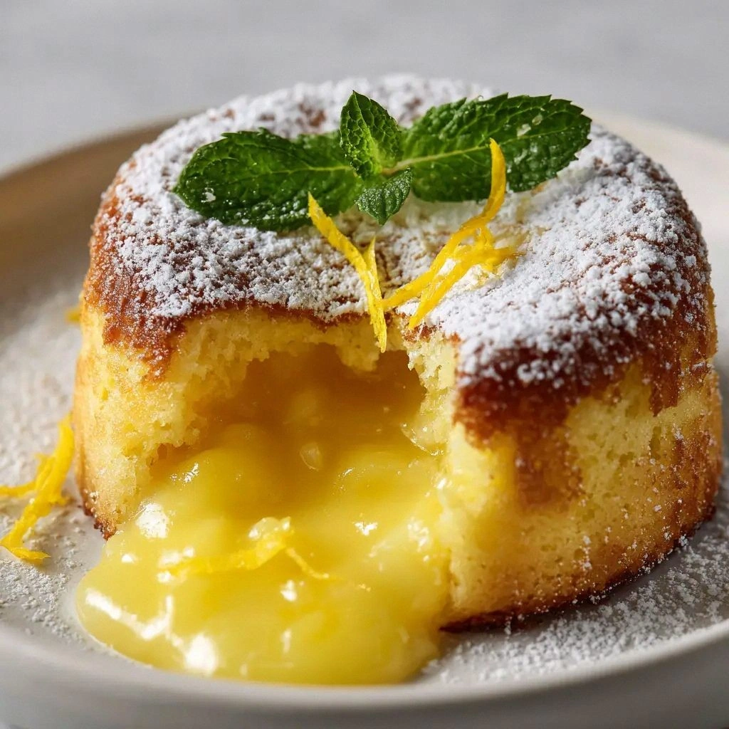 The Ultimate Lemon Lava Cake: 