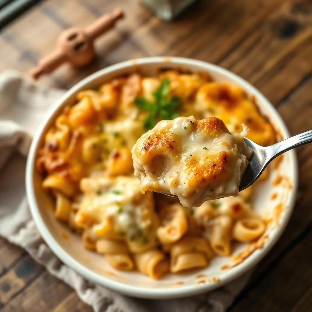 Three Cheese Pasta Bake