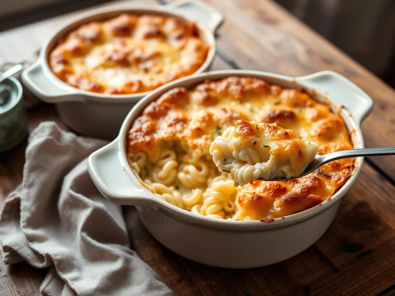 Three Cheese Pasta Bake