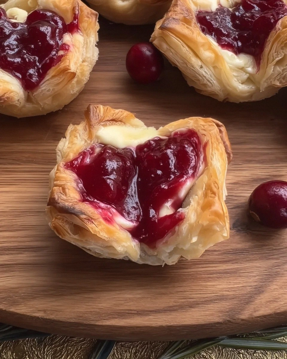 Three-ingredient Cranberry Brie Bites
