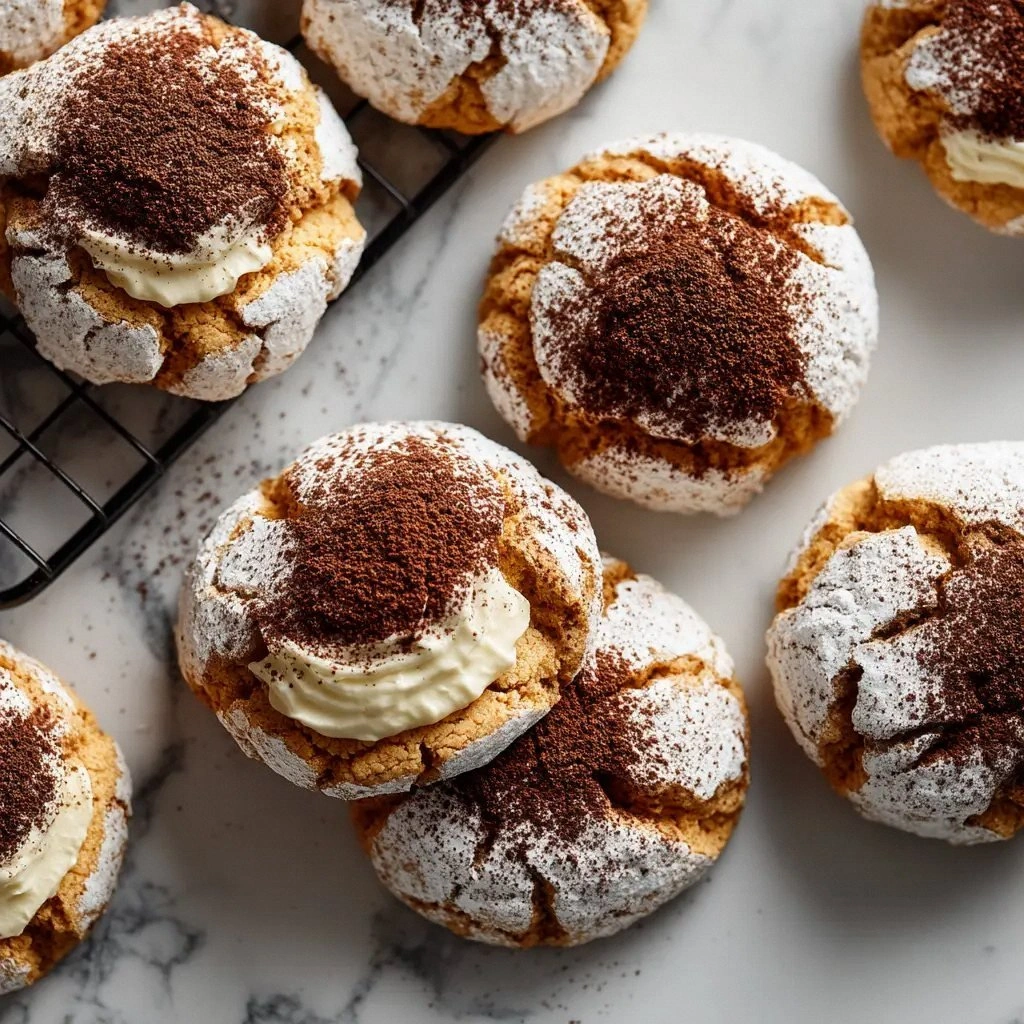Tiramisu Crinkle Cookies: The 
