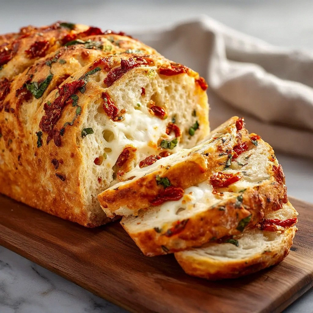 Tomato Basil Bread (Easy Artis
