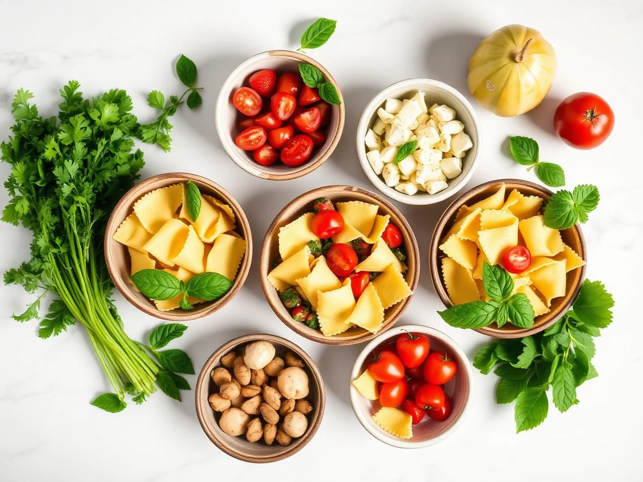 Ingredients for Tortellini Salad