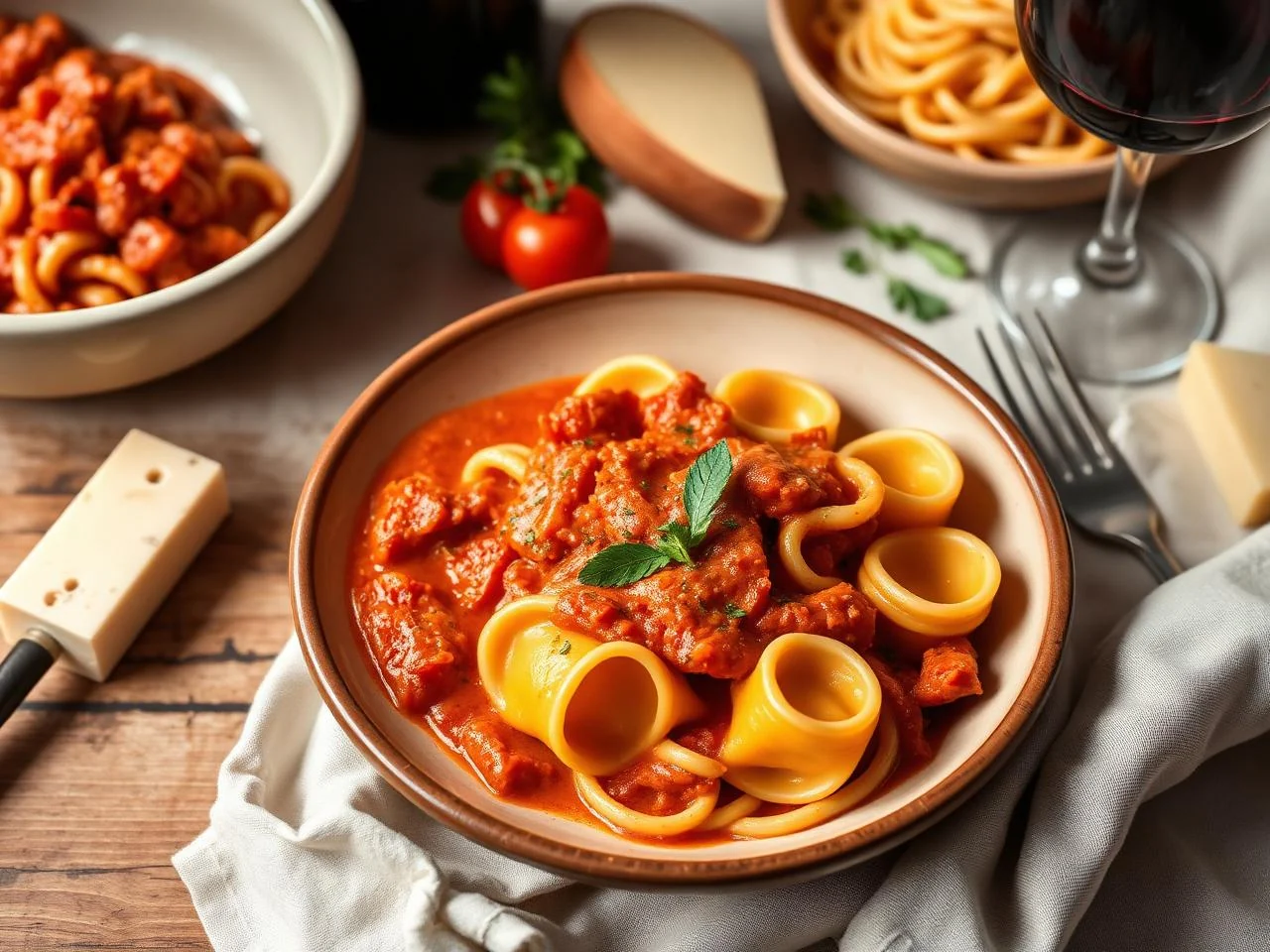 Tortellini With Creamy Tomato Sauce