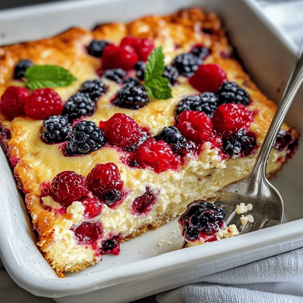Triple Berry Bake Perfect for Healthy Mornings Ahead