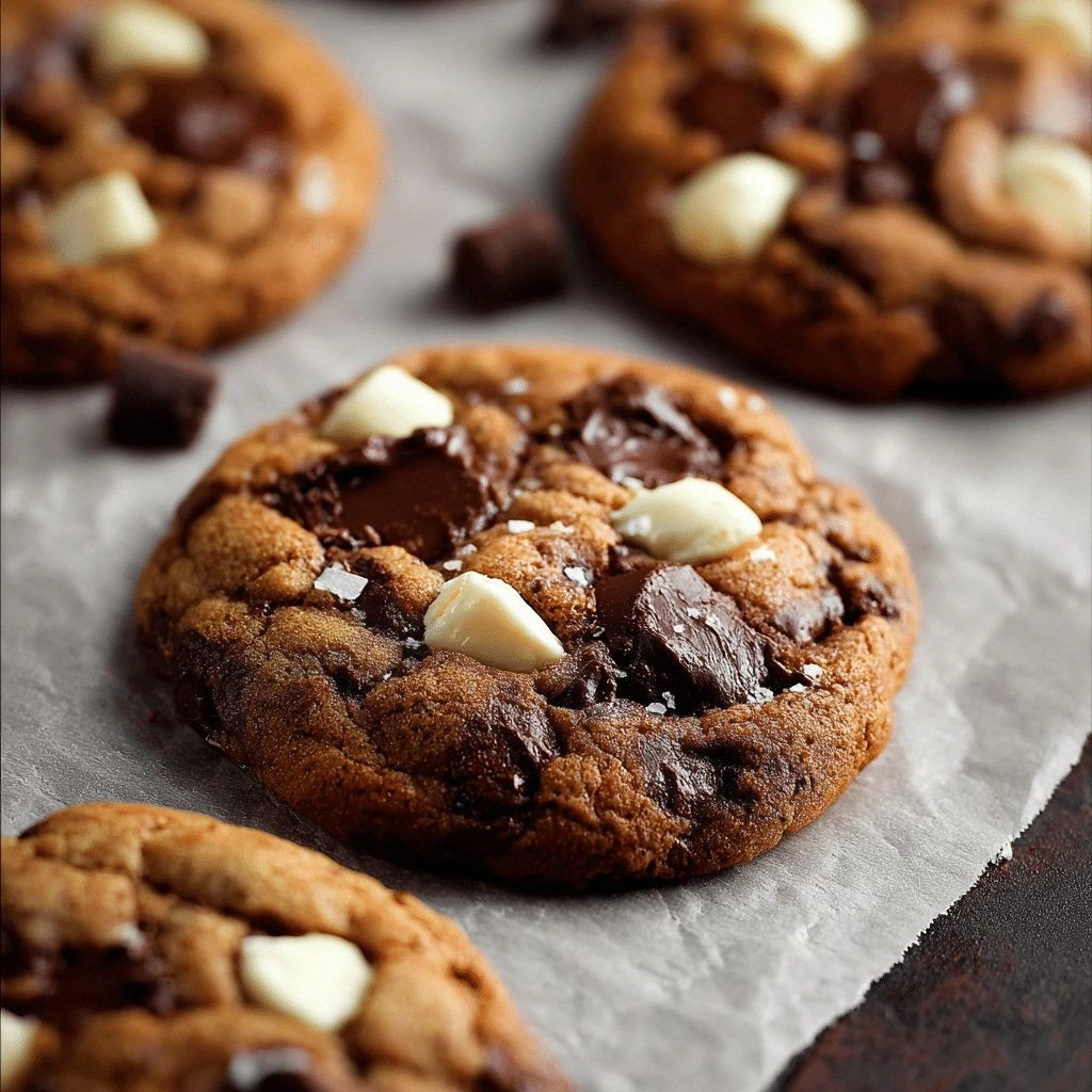 Triple Chocolate Chunk Cookies