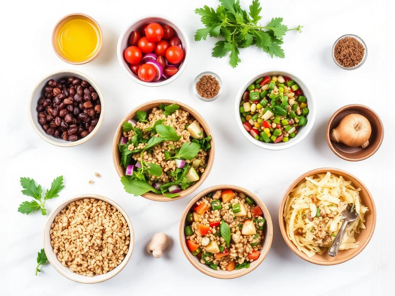Ingredients for Triticale Salad