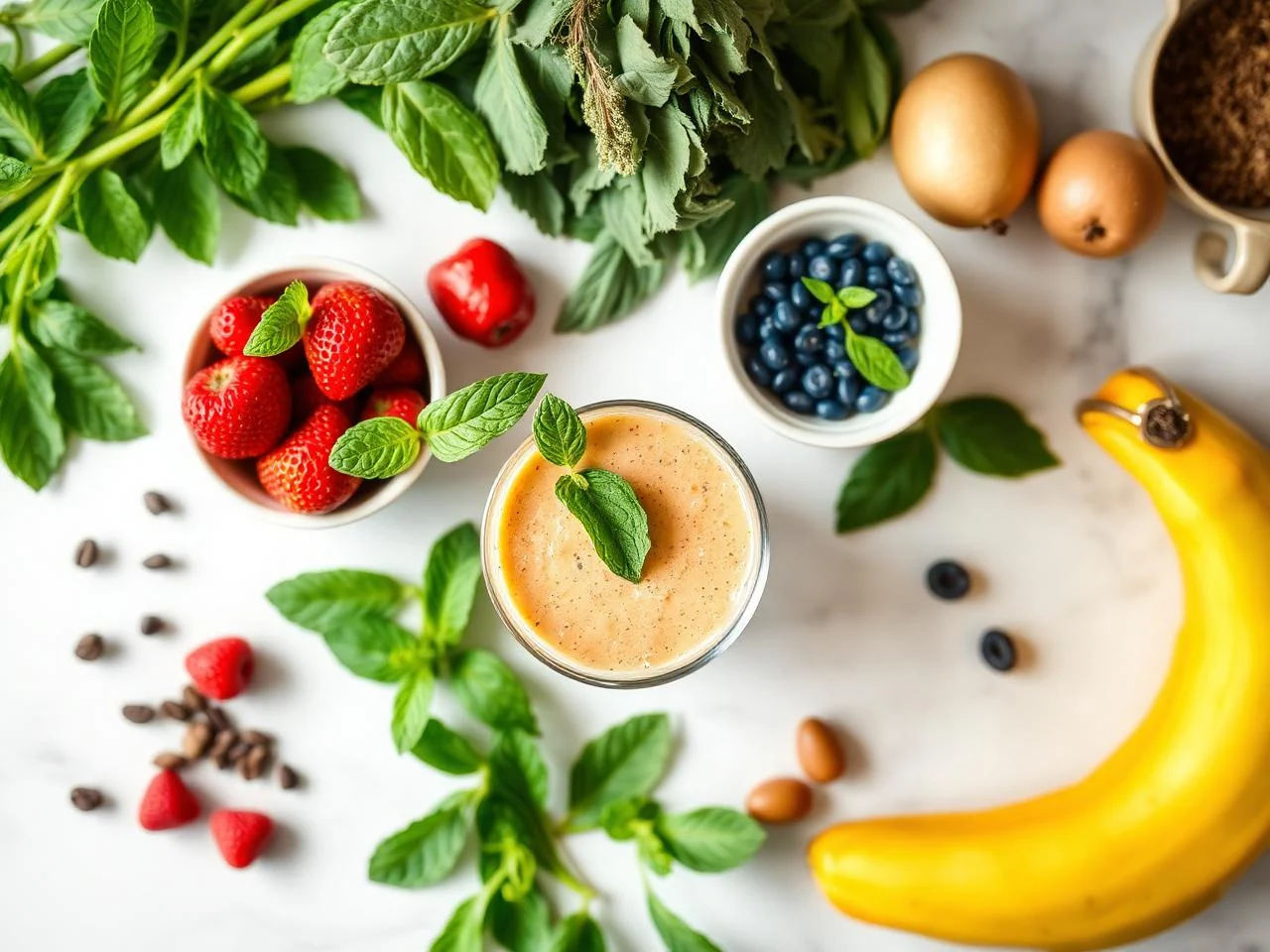 Ingredients for Tropical Temptation Smoothie