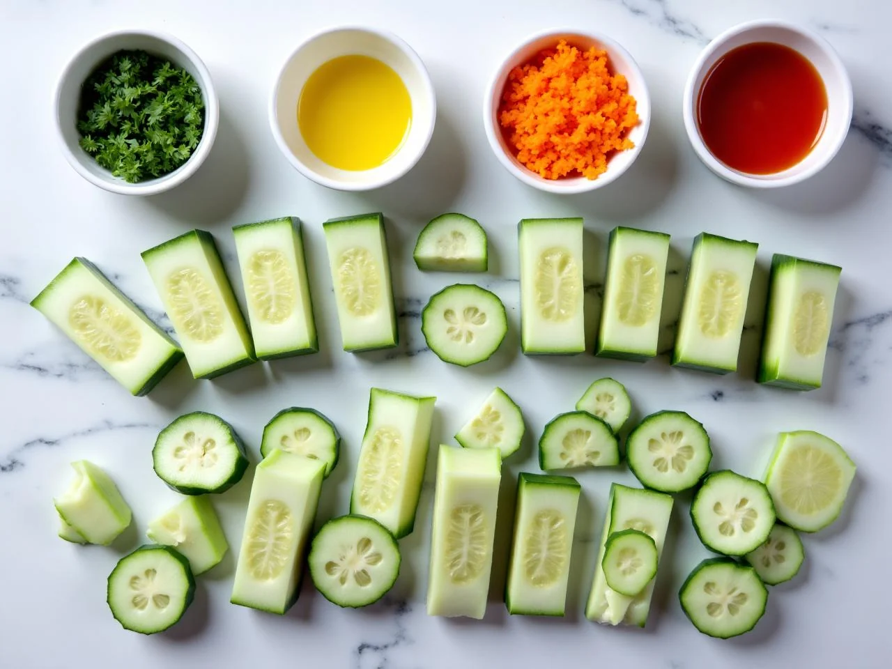 Ingredients for Tuna Salad Cucumber Bites