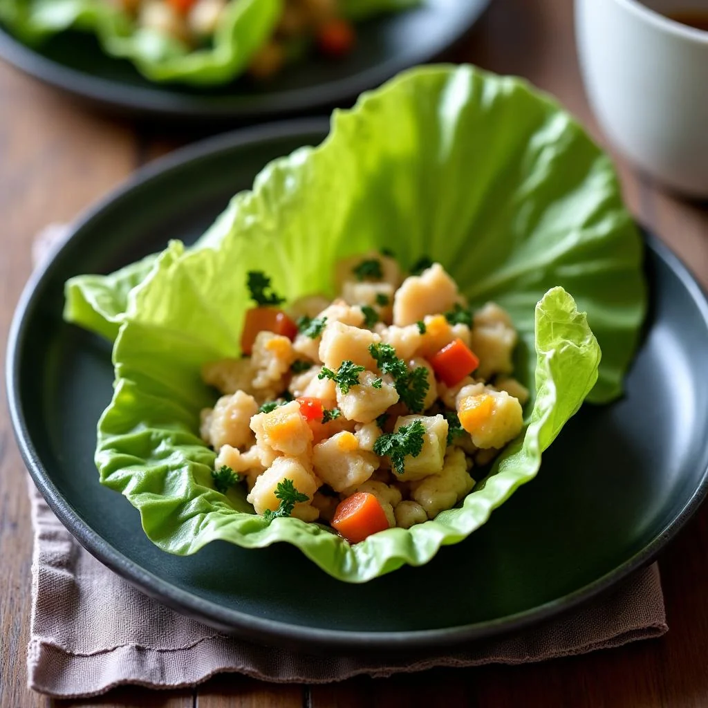 Tuna Salad Lettuce Wraps