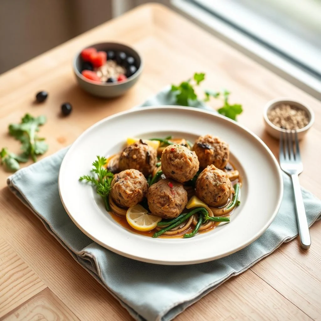 Turkey And Mushroom Meatballs