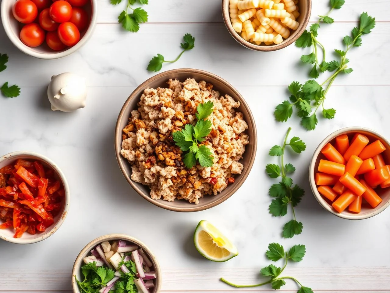 Ingredients for Turkey Burrito Bowl