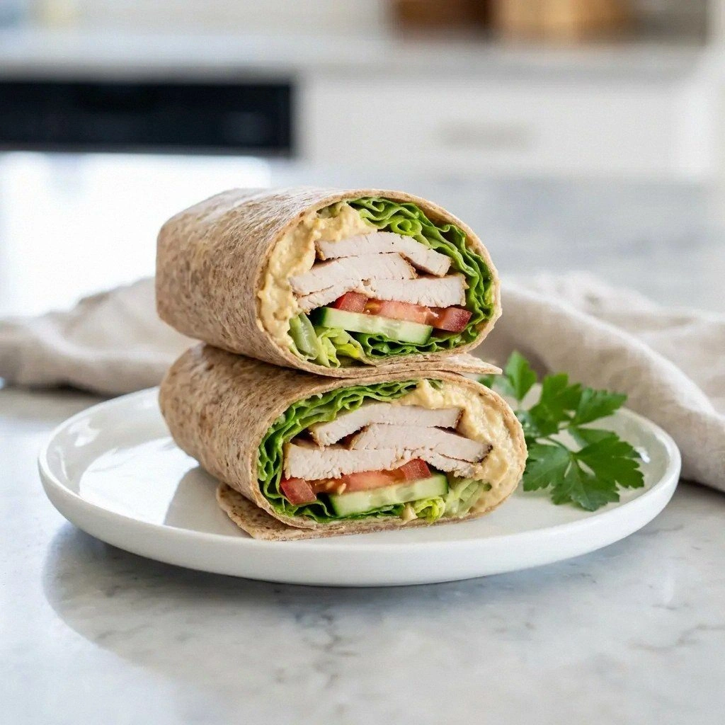 Turkey Hummus Wrap Recipe (Qui