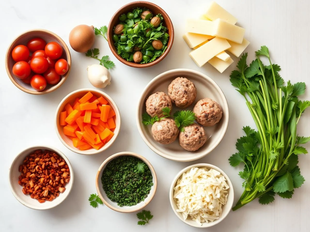 Ingredients for Turkey Meatball
