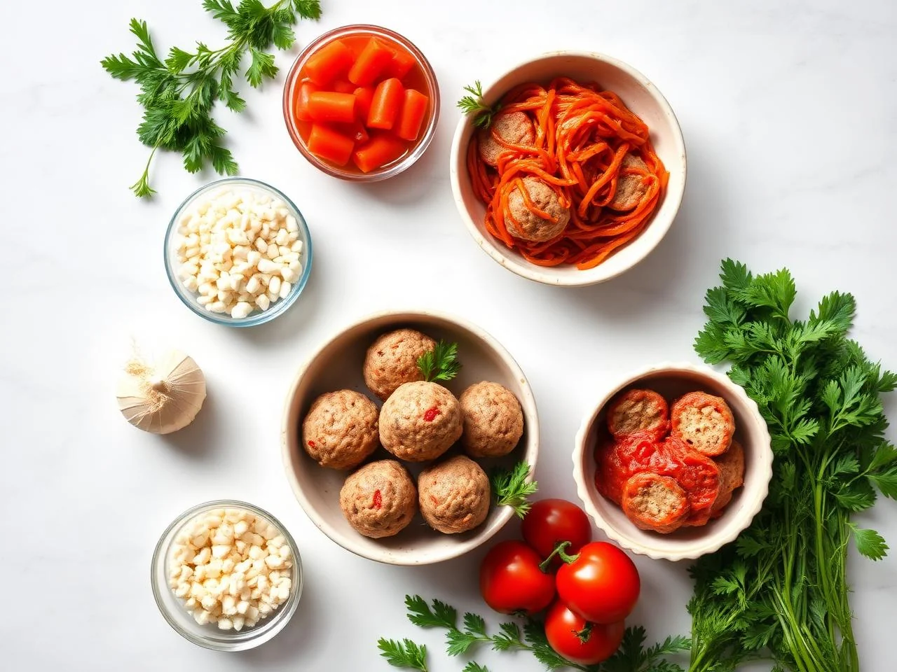 Ingredients for Turkey Meatballs
