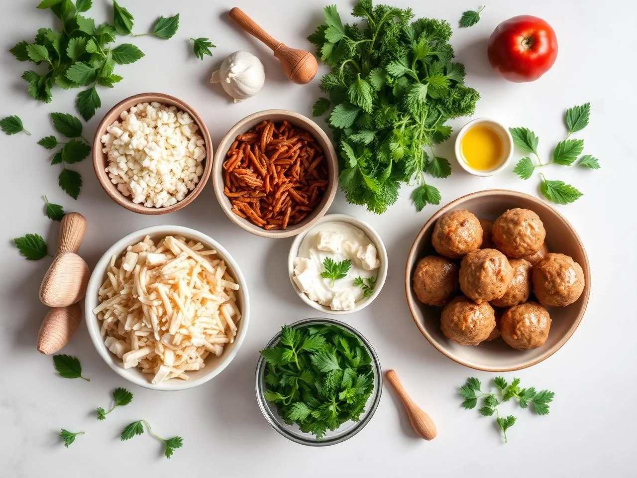 Ingredients for Turkey Meatballs