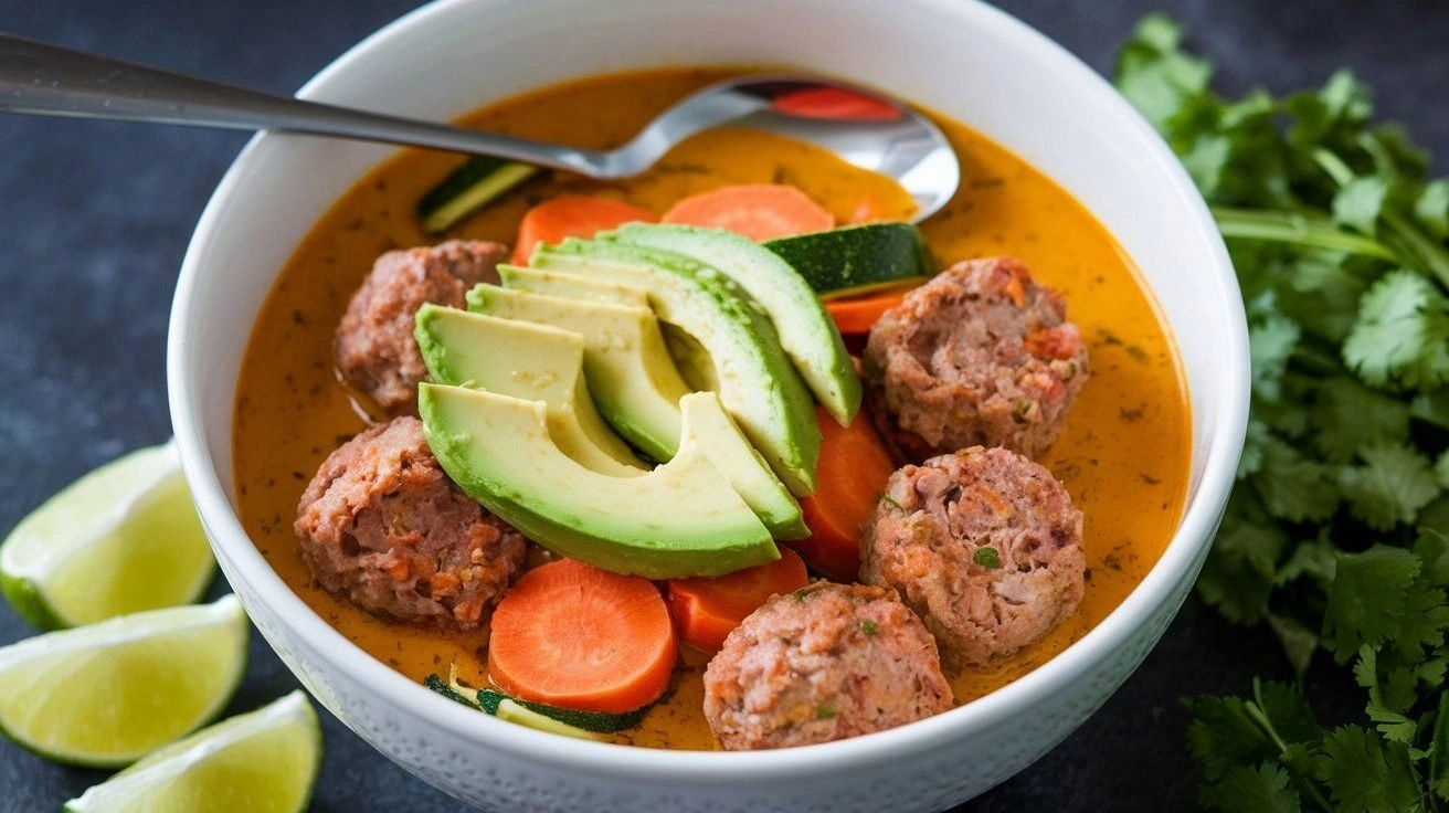 Turkey Mexican Meatball Soup