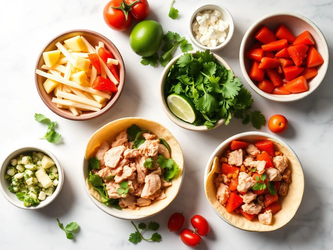 Ingredients for Turkey Tacos