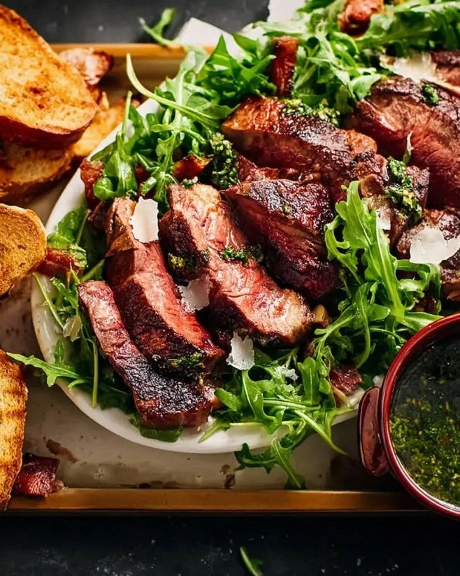 Tuscan Grilled Steak with Chimichurri: A Flavorful Delight!