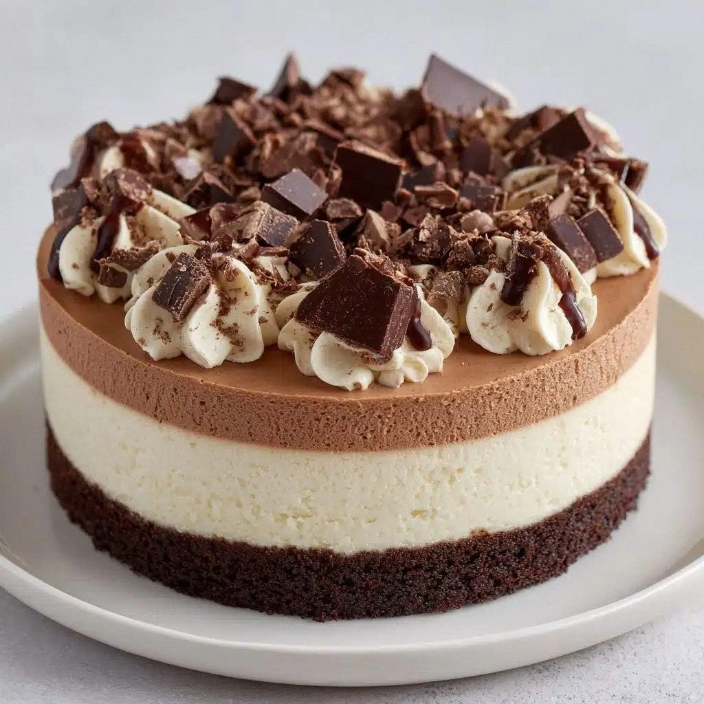 Tuxedo Cake – Triple Chocolate