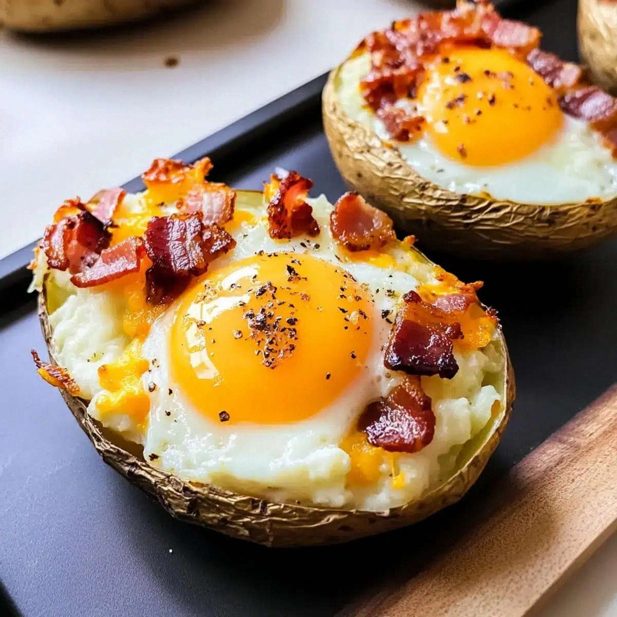 Twice Baked Loaded Breakfast Potatoes for Ultimate Morning Bliss