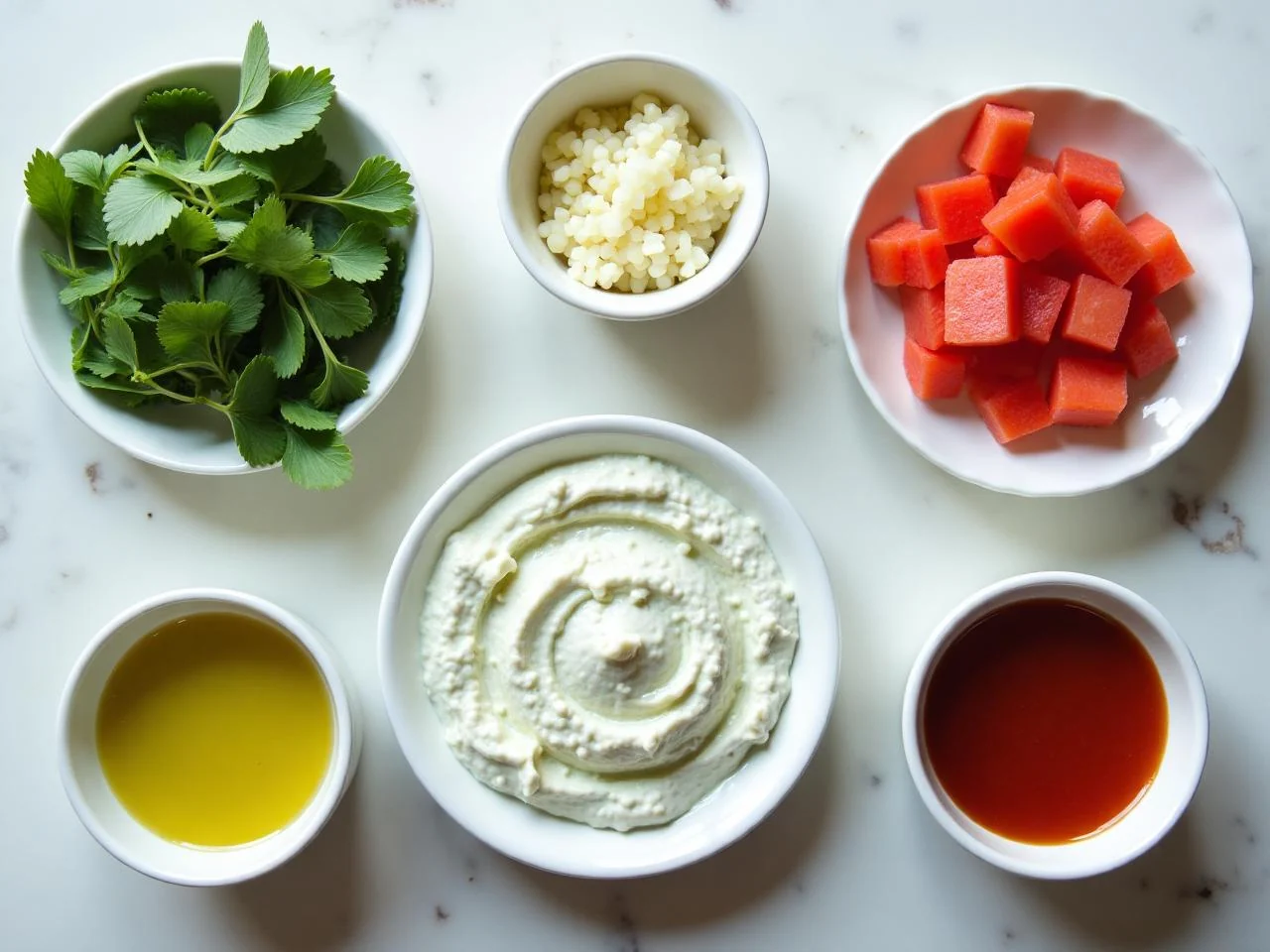 Ingredients for Tzatziki