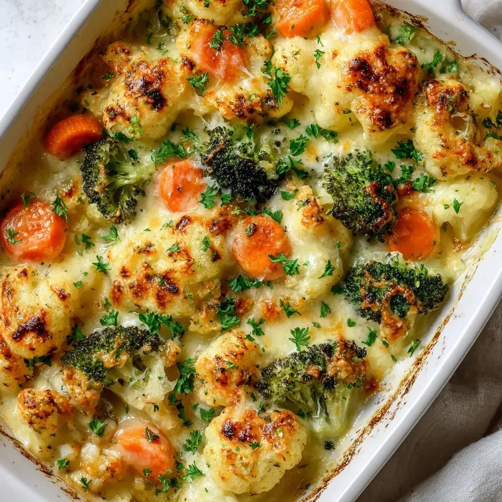 Ultimate Cheesy Winter Vegetab