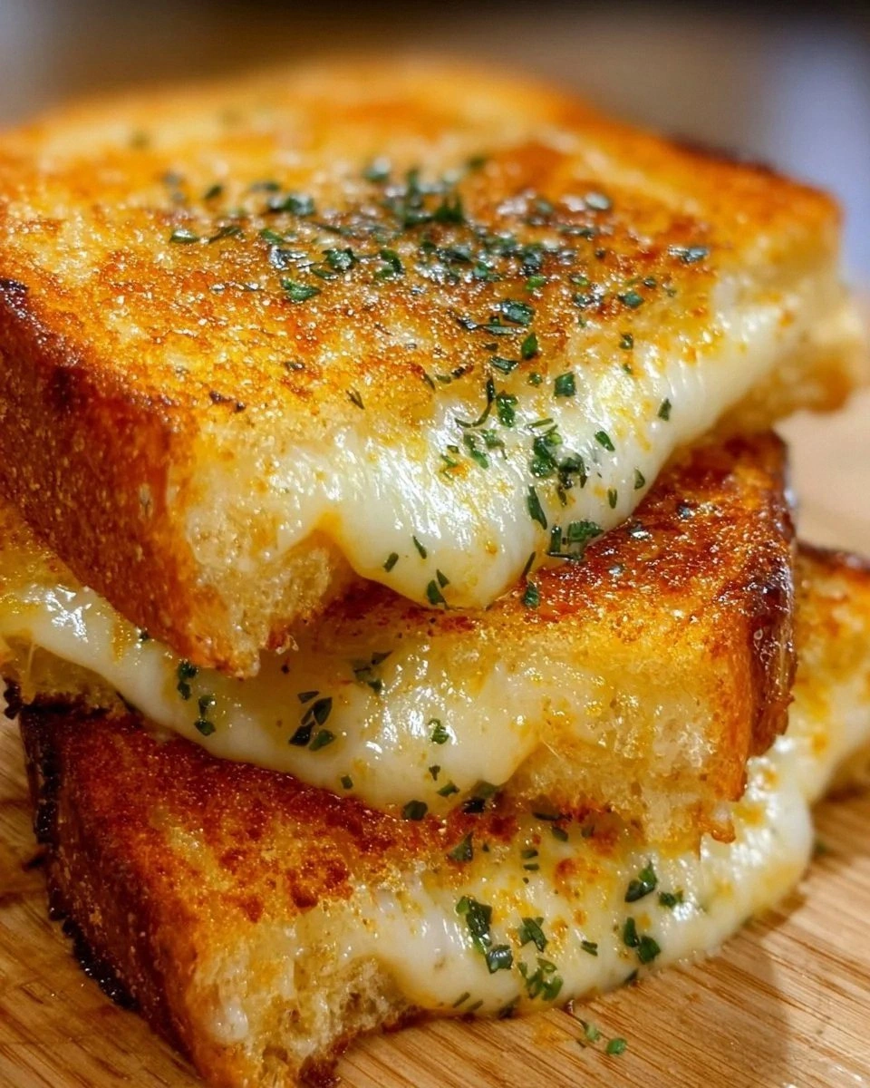 Ultimate Garlic Bread Grilled Cheese