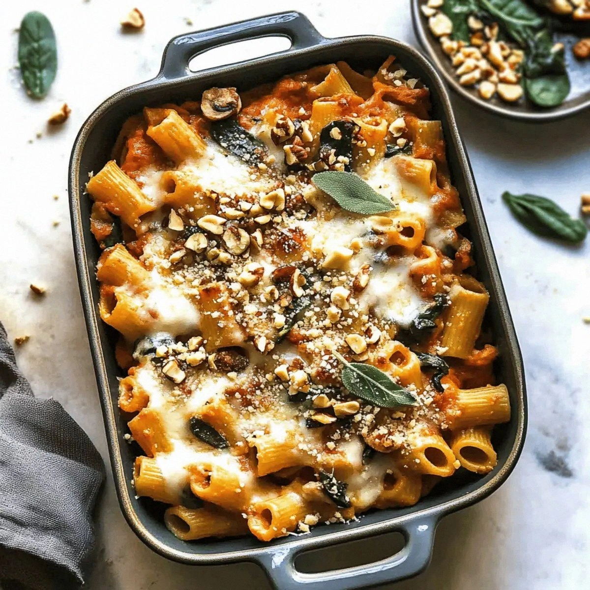 Ultimate Pasta Bake with Pumpkin Tomato Sauce Comfort!