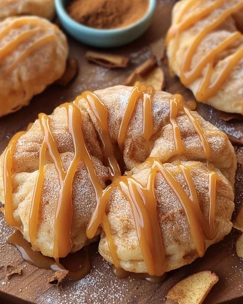 Vegan Apple Puff Pasty Doughnuts