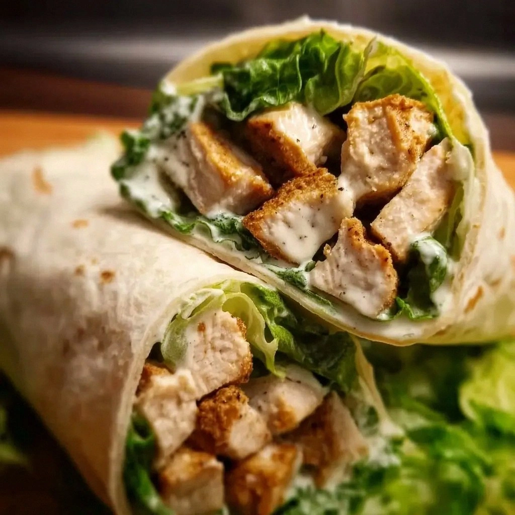 Vegan Chicken Caesar Wraps Rec