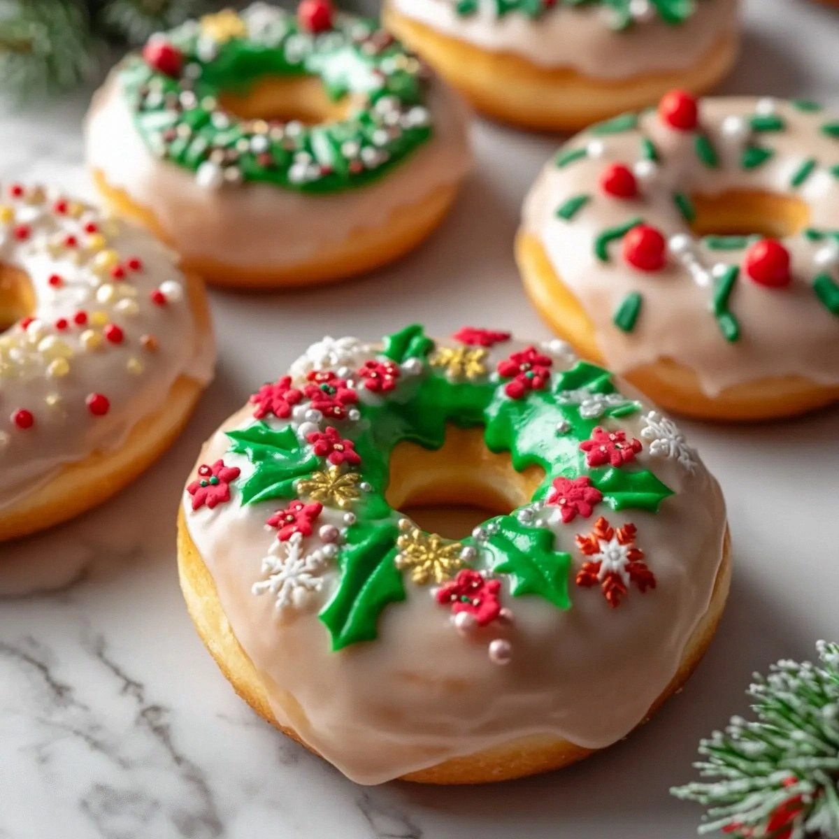Vegan Christmas Wreath Doughnuts That Will Brighten Your Holiday