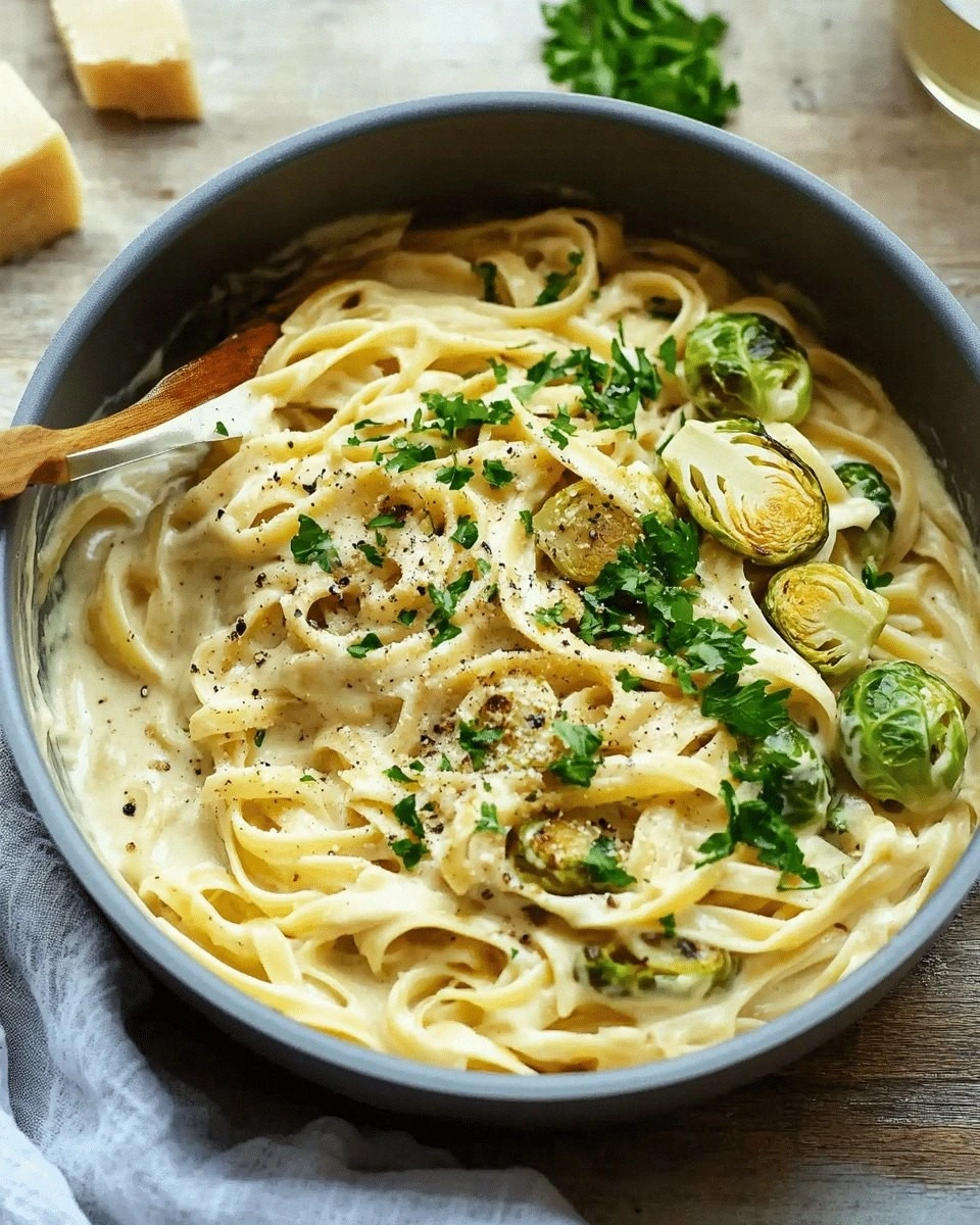 Vegan Garlic Alfredo Pasta