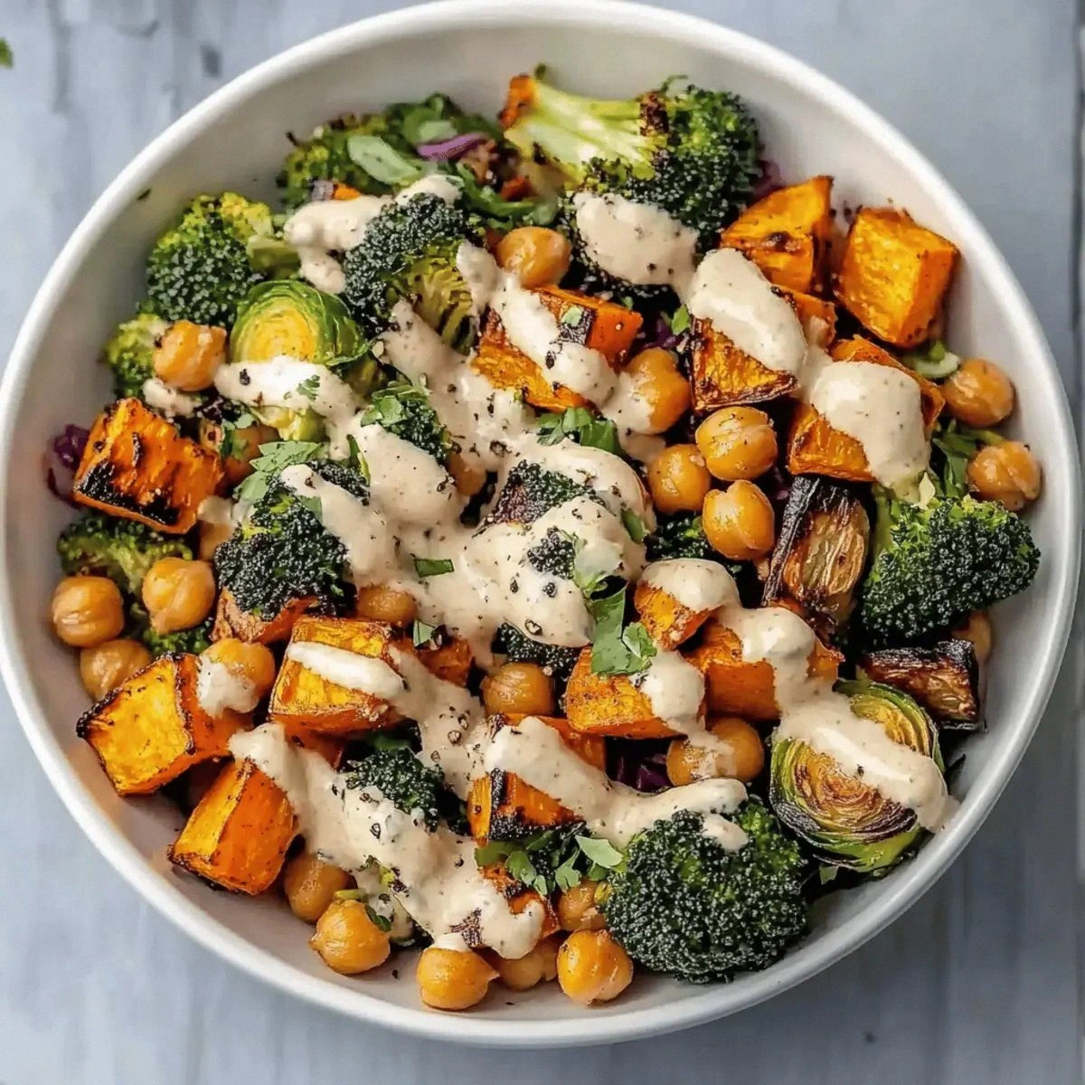 Vegan Mediterranean Roasted Veggie Bowl That’s Pure Flavor Bliss