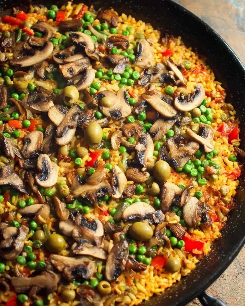 Vegan Mushroom Paella Recipe